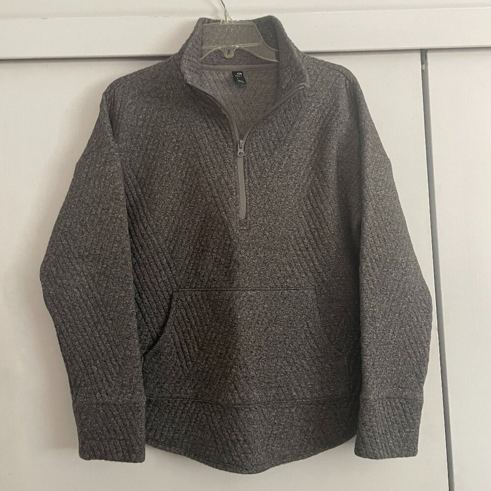 Gapfit Quilted Jacquard Half-Zip Pullover S